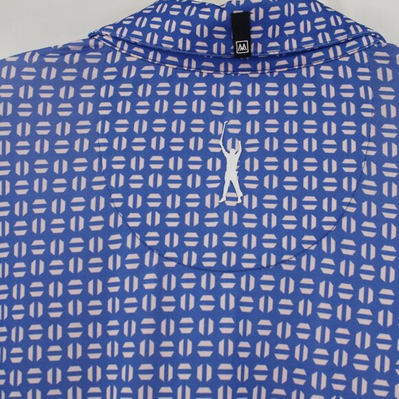 Mizzen main Shirt men's XL Phil Mickelson Golf Polo Pacific Sunset Geo Print - Picture 9 of 13
